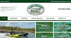 Desktop Screenshot of lakeregionrepair.com