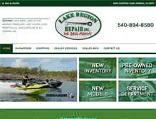 Tablet Screenshot of lakeregionrepair.com